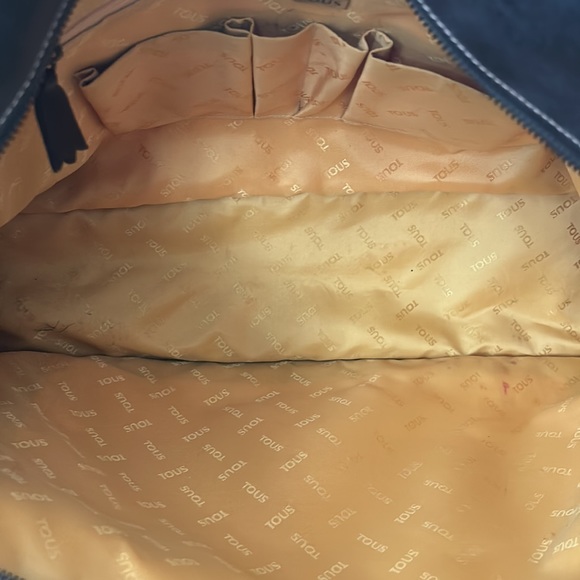 Tous Vintage Brown Cheetah Print Teddy Bear Leather Tote Purse Bag 🐆🐆 - Picture 11 of 15